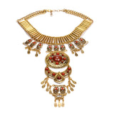 New Fashion Body Chain Maix Necklace Vintage Beads Boho Collar Necklace Handmade Multilayer Statement Necklaces & Pendants Women