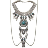 New Fashion Body Chain Maix Necklace Vintage Beads Boho Collar Necklace Handmade Multilayer Statement Necklaces & Pendants Women