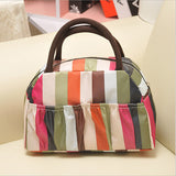 New Fashion Cartoon Lady Women Handbags lunch box bag Character Animal prints Candy color bags Polyester