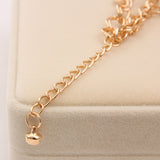 New Fashion Jewelry Gold Chain Jewelry Heart Pendant Multilayer bracelet factory price wholesales bracelets & bangles