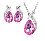 New Fashion Jewelry Jewelry Set Necklace Pendant and Earring Austrain Crystal Jewelry Set For Women