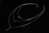 New Fashion Multi layer Geometric Designed Gold Silver Bar Stick Triangle Chain Choker Necklace Pendant