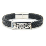 New Fashion Stainless Steel Popular Charm Leather Bracelets & Bangles Braided Rope Wristband men bracelet jewelry