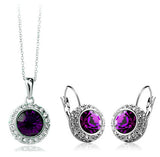 New Fashion Wedding Crystal Jewelry Sets Vintage Moon River Rhinestone Top Quality Necklace Earrings for Women
