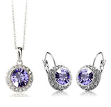 New Fashion Wedding Crystal Jewelry Sets Vintage Moon River Rhinestone Top Quality Necklace Earrings for Women