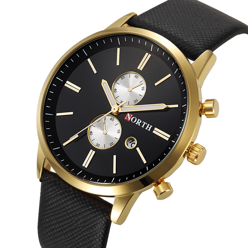 New Men Fashion Casual watch Famous Brand Quartz Watch Gold Wristwatch Date Display montre reloj relogio masculino