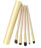 New Professional Pony Hair Eyeshadow Brushes Set & Kits 5pcs Black 5 pcs Makeup Brushes For Eye Makeup Tool Kit + Round Tube