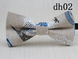 Cute Baby Bow tie Boys Girls Bowtie Kids Bow Ties Cotton Linen Multi Pattern Pyramid /Sailboat /Flower /Star Bowties