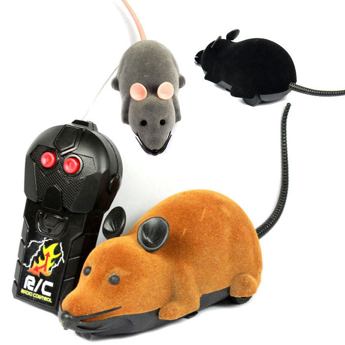 RC Remote Controller Simulation Plush Mouse Mice Kid Toy Gift