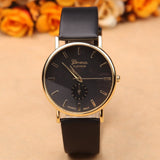 New arrival quartz watch women geneva fashion leather watch dress luxury ladies wristwatches female clocks and watches