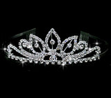 New design Romatic crown tiara elegant peach heart rhinestone crystal hair jewelry luxury bride wedding party 