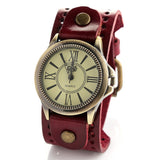 New fashion big sport quartz wristwatches mens women's luxury brand retro style Genuine leather watches 