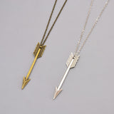 New fashion jewelry long chain arrow pendant necklace gift for women girl