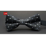 New fashion tuxedo bow tie men red and black tartan groom marry groomsmen wedding party colorful striped butterfly cravats mens