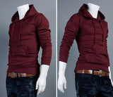 New Autumn Slim Fit Men Hoodies Mens Sports Casual Sweatshirt Jackets Outerwear Fashion Men's Pullover 5 Color