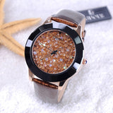 New Arrival Hongkong Brand Women Rhinestone Watches Austrian Crystal Ceramic Leather Band Women Dress Watches