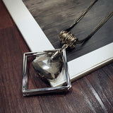 New Arrival Women Pendant Necklaces The New Crystal Necklace All-match Female Long Sweater Chain