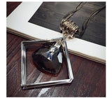 New Arrival Women Pendant Necklaces The New Crystal Necklace All-match Female Long Sweater Chain