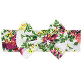 New Baby Girls Toddler Infant Newborn Flowers Print Floral Butterfly Bow Hairband Turban Knot Headband Hair Band Accessories