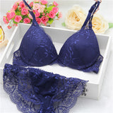 New Brand Women underwear Bra Sets , BRA + Hollow Panties Lace bra Sexy push up bra and briefs sets brassiere lingerie set