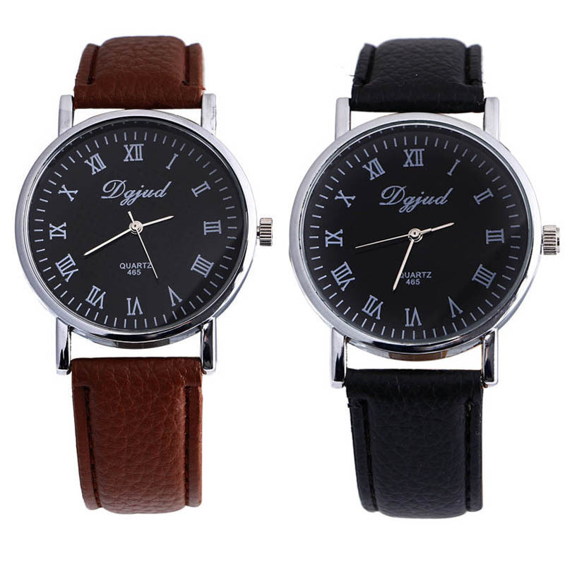 Business Casual Dress Watches Men PU Leather Quartz Military Watch Luxury Brand WristWatch relojes hombre Clock