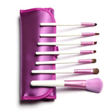 New Classical Fashion Lady Face Comestic Brushes Tool Set 7Pcs Makeup Brush Kit Bag Pouch Women Make up Cases