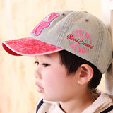 New Cowboy Summer Kids Fashion Caps Children Boys Girls Letter pattern Baseball Caps Adjustable Hip Hop Snapback Sun Caps Hat