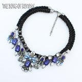 New Fashion Brand Jewelry Rhinestone Statement Necklaces & Pendants Necklace Women Gift