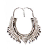 New Fashion Hot Sale Vintage Boho Crystal Collares Statement Necklaces & Pendants Long Choker Maxi Necklaces Women Jewelry