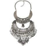New Fashion Hot Sale Vintage Boho Crystal Collares Statement Necklaces & Pendants Long Choker Maxi Necklaces Women Jewelry