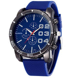 New Fashion Mens Stylish Luxury Huge Big Dial Silicone Band Quartz Wrist Watch Sports Watch