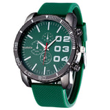New Fashion Mens Stylish Luxury Huge Big Dial Silicone Band Quartz Wrist Watch Sports Watch