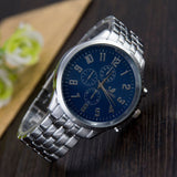 New Fashion Top Quality Stainless Steel Geneva Women Watches Quartz Watch Men's watch