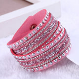 New Fashion leather bracelet Multilayer Rivet Bracelets For Women Bracelets & Bangles pulseras