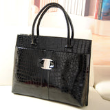 New Luxury OL Lady bags handbags women famous brands Crocodile Pattern Hobo Handbag Tote Fashion Lady PU Shoulder handbag