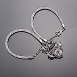 New Mesh Stardust Crystal Pendant Necklaces Women Summer Style Gold Plated Fashion Choker Necklace Statement Collier Femme
