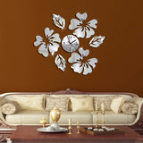 New Quartz Watch Wall Clock Acrylic Horloge Clocks Modern Design Large Decorative Living Room Multi-piece Set