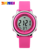 New SKMEI popular Brand children kids fashion Sports Watches Digital LED Wristwatches green blue white black rubber strap