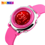 New SKMEI popular Brand children kids fashion Sports Watches Digital LED Wristwatches green blue white black rubber strap