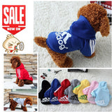 New Soft Cotton Cat Dog Clothes Pet Hoodie Coat Fashion Adidog Costume Warm Sweater Clothing for Small Dogs