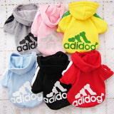 New Soft Cotton Cat Dog Clothes Pet Hoodie Coat Fashion Adidog Costume Warm Sweater Clothing for Small Dogs