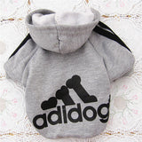 New Soft Cotton Cat Dog Clothes Pet Hoodie Coat Fashion Adidog Costume Warm Sweater Clothing for Small Dogs