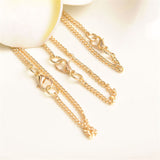 New Style Broken 3 Parts Gold Plated Heart Pendant Necklace Best Friend Letters Necklace Fine Jewelry Friends Party Gift