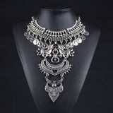 New Summer Style Mulitlayer Vintage Coin Boho Necklace Crystal Collar Choker Necklaces & Pendants Bijoux Femme Jewelry