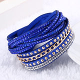 New Unisex Multilayer Leather Bracelet Christmas Gift Charm Bracelets Vintage Jewelry For Women Pulsera