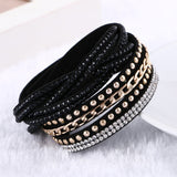 New Unisex Multilayer Leather Bracelet Christmas Gift Charm Bracelets Vintage Jewelry For Women Pulsera