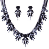 New Vintage Choker Fashion Statement Necklace New Luxury Exaggerated Crystal Stone Necklace 