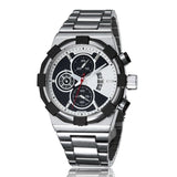 New Watch Luxury Brand Full Stainless Steel Men Watch Fashion Quartz Watch business calendar Wristwatch Relogio Masculino