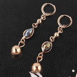 New Women/Girls Delightful Gift 14k Gold Filled Black Bead Necklace Bracelet Earrings Jewelry Set