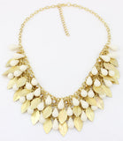 New Women Statement Necklace Link Chain Necklace Bohemia Choker Necklace Bead Leaves pendants Jewelry Trends